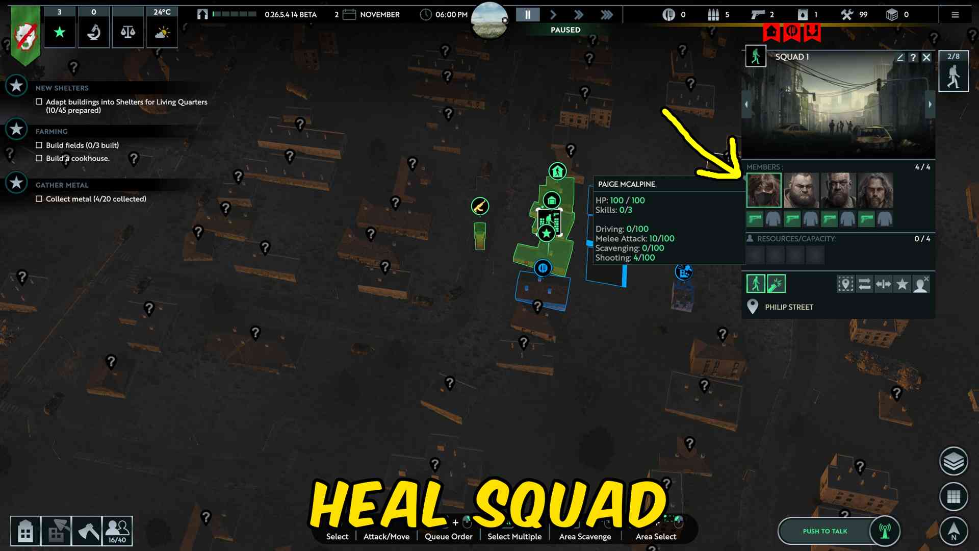 Infection Free Zone — Squad Manager (screenshot 2)